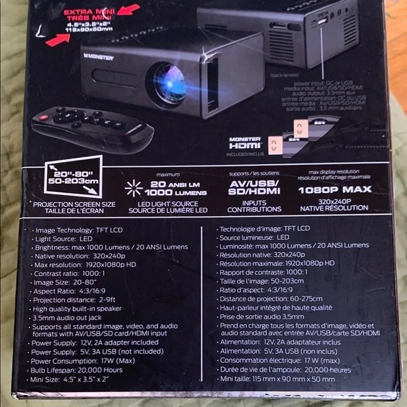 Image Mini LCD Projector - BlackMonster Vision. - Picture 4 of 4